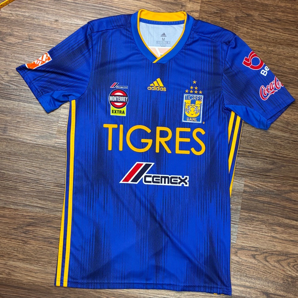 Tigres UANL Futbol Soccer 2019 Away Jersey Mens Medium Adidas Climalite